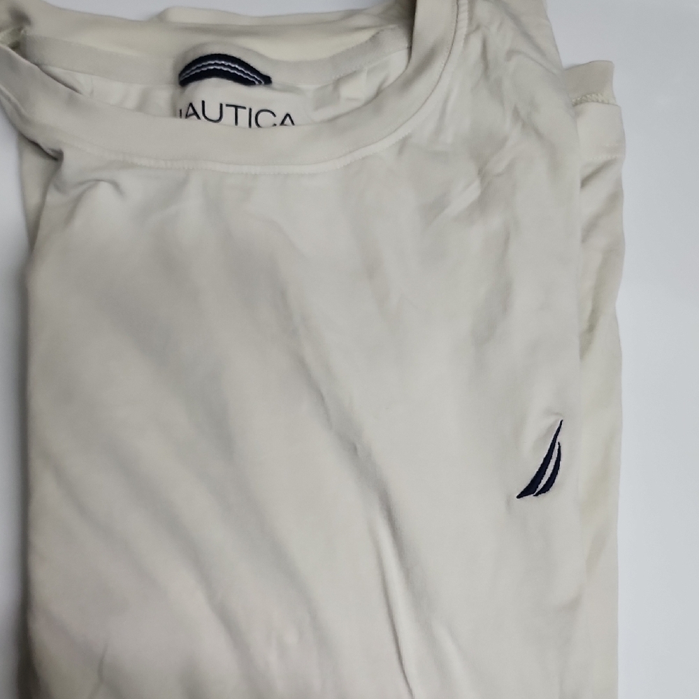 Nautica Cream Performance Tee XXL - Picture 3 of 5